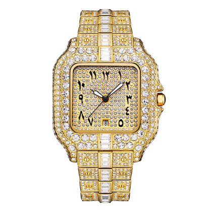 Luxury Quartz Watch For Men Automatic Diamond.