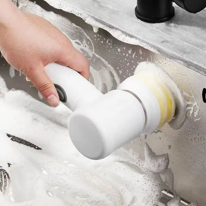 functional Electric Cleaning Brush for Kitchen and Bathroom.