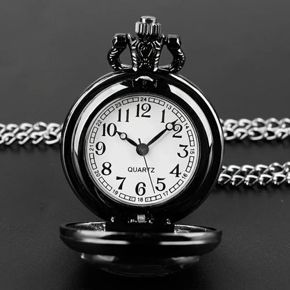 1pc Retro Dragon Quartz Pocket Watch.