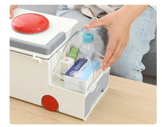 Multifunctional Ambulance Medicine Box Large Capacity.