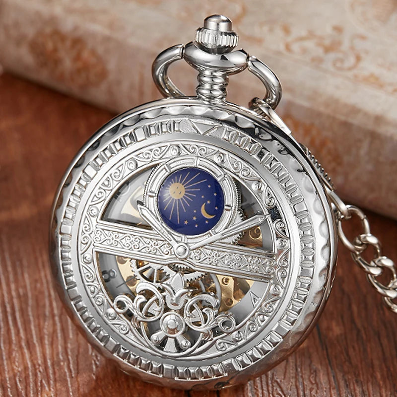 Hand-Wind Mechanical Pocket Watch.