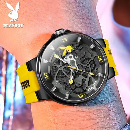 PLAYBOY Fashion Casual Watch for Men Luxury Waterproof.