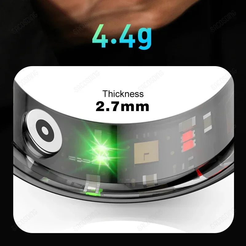 Smart Ring Men Women Heart Rate Blood Oxygen.