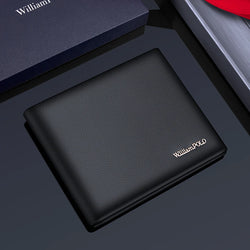 Men's Short Genuine Leather Wallet.