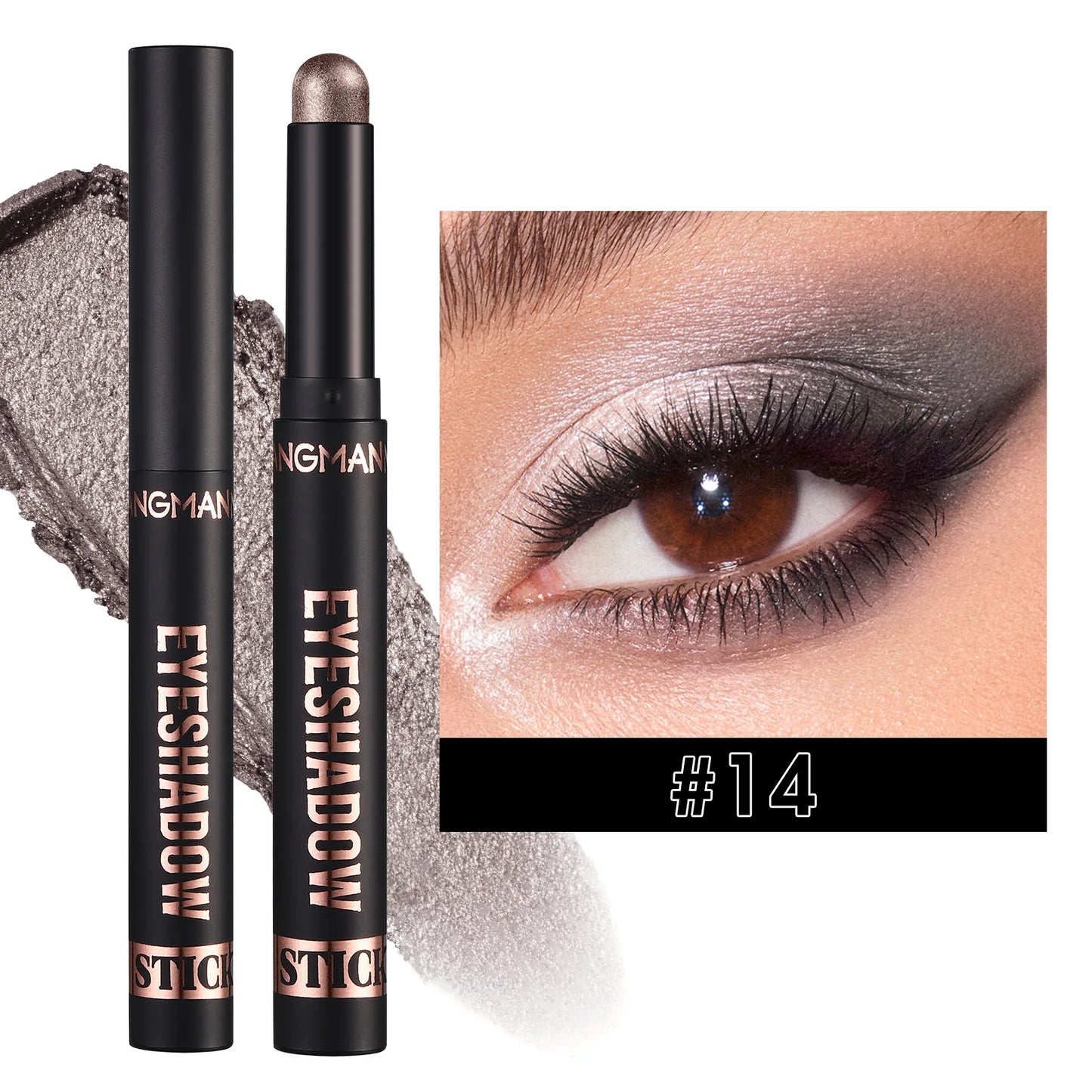 Smoky Dark Blue Eyeshadow Pencil Stick Waterproof.