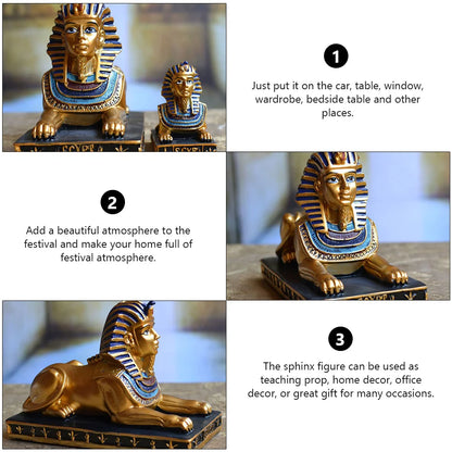 Egyptian Sphinx Statue Figurine Sculpture Decoration