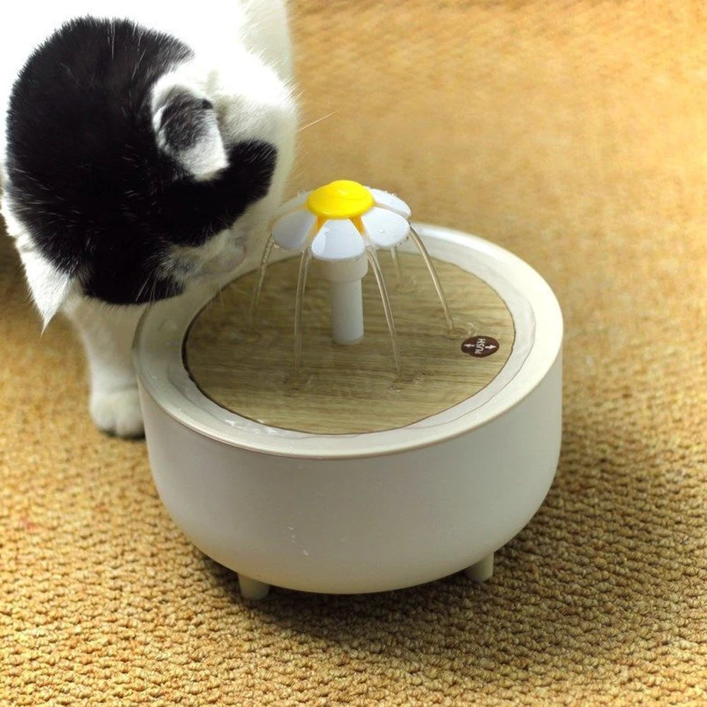 1200ml USB Electric Mute Pet Drink Bowl Automatic Cat Water Fountain Filter Cats Water Dispenser Automatic Cat Drink Bowl Filter