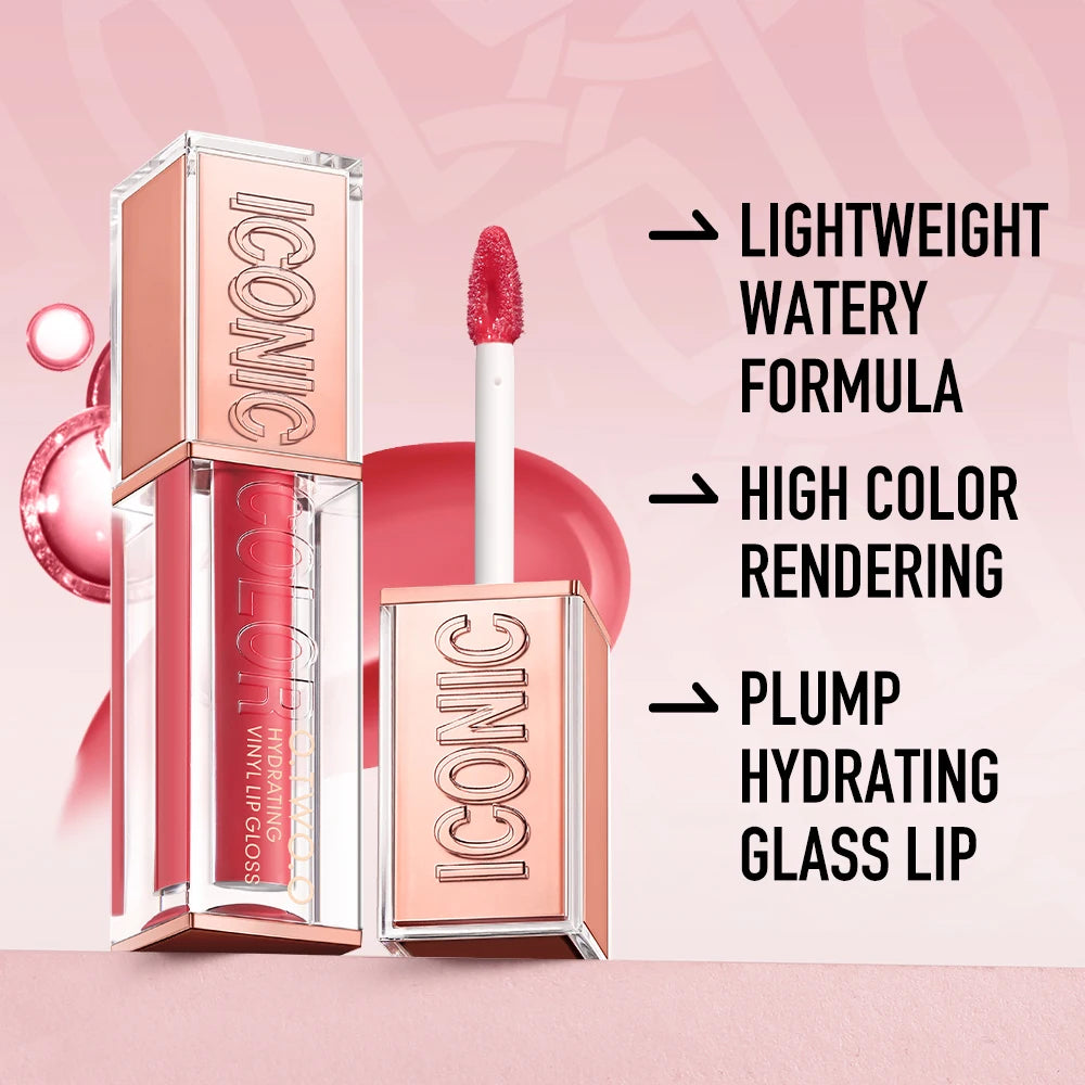 O.TWO.O Lip Gloss Lip Tint Moisturizing Long Lasting Glow Lightweight Hydrating  Non-Sticky Plump Red High-shine Lip Makeup