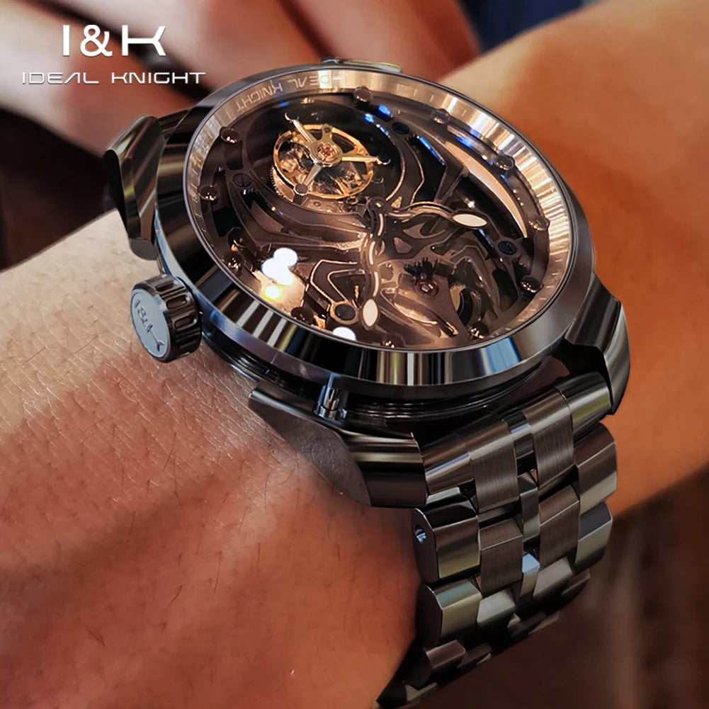 Ideal Knight Men's Watches Tourbillon Mechanical Watch.