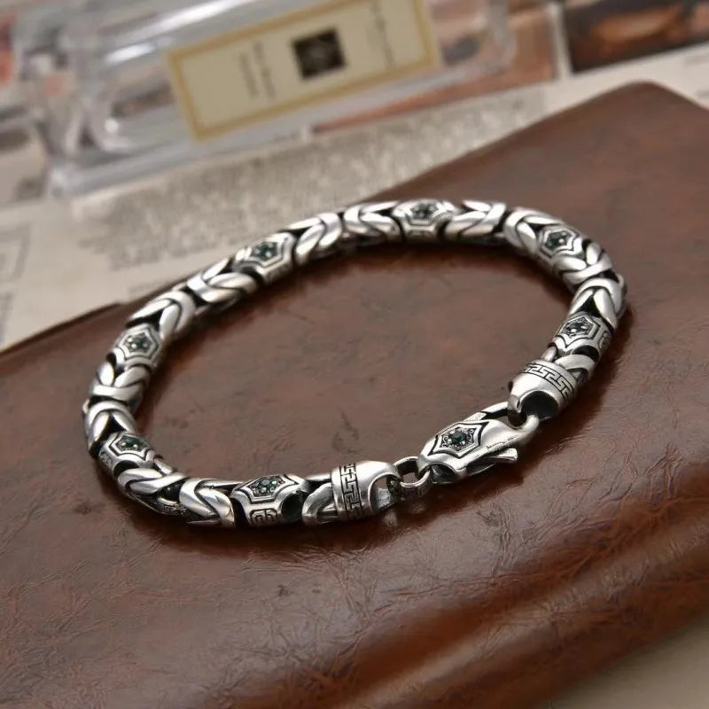 Silver Personality Diamond Türkiye Style Bracelet.