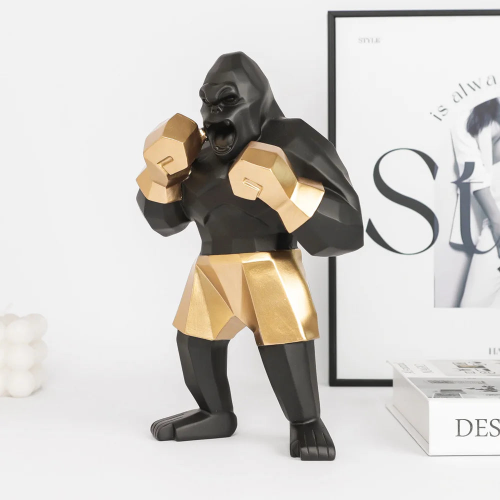 Creative Boxing King Kong Sculpture.