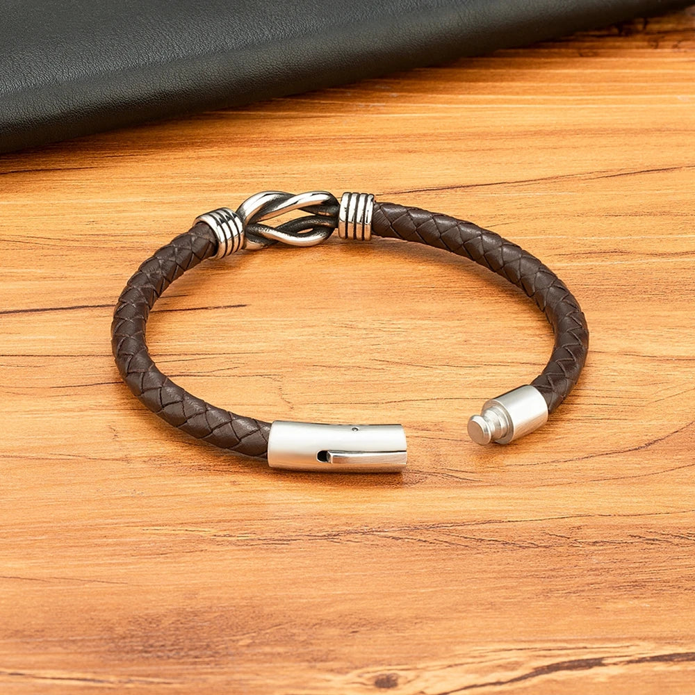 XQNI Fashion Men's Leather Bracelet.##$