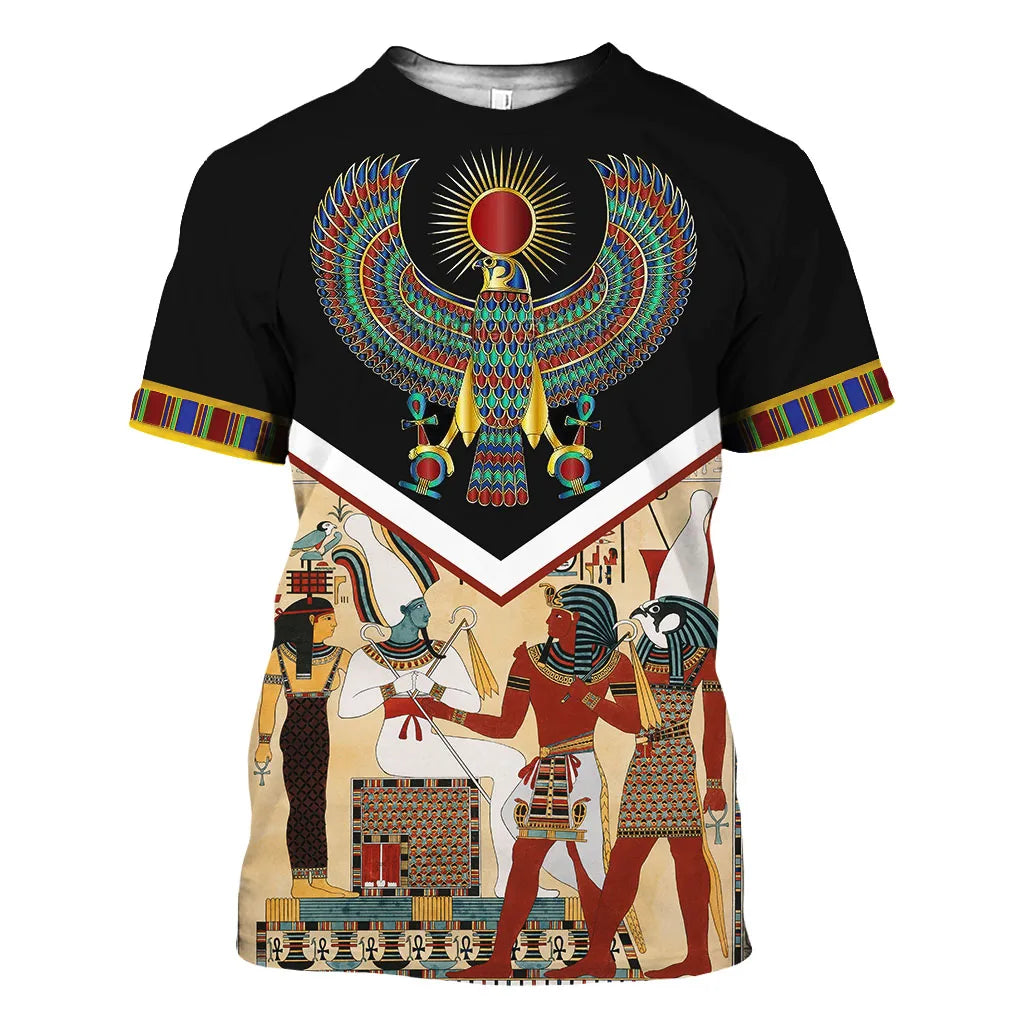 Summer Trend Men's T-shirt Egyptian Eye Horus.