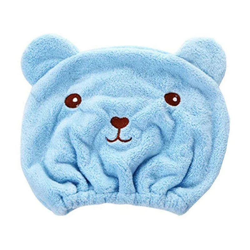 Dry Hair Towel Bear Women and Child.