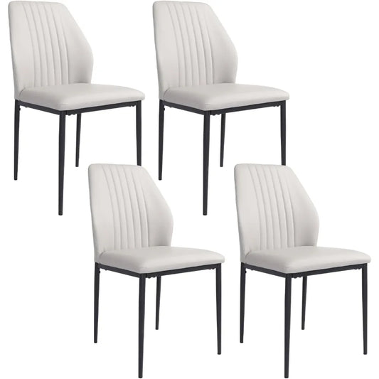 Dining Chairs Set of 4, Upholstered Leather.