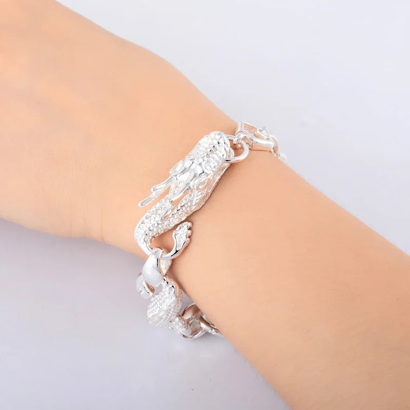 Fine 925 Sterling Silver Charm Bracelets  White.