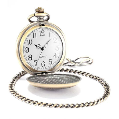 Quartz Dragon Series Pocket Watch - Analog Bronze.