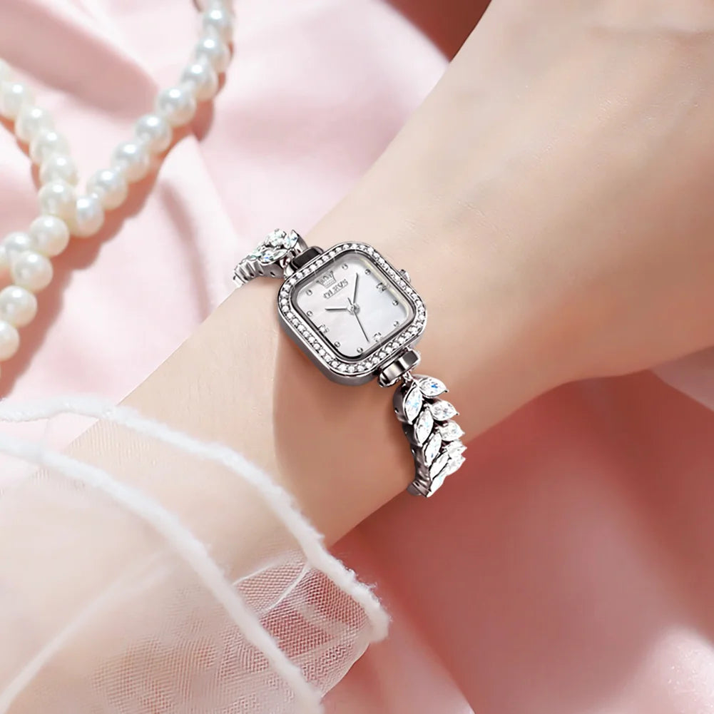 OLEVS Luxury Silver Women's Watch