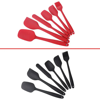 6 Pieces Silicone Spatula Set - Food Grade.