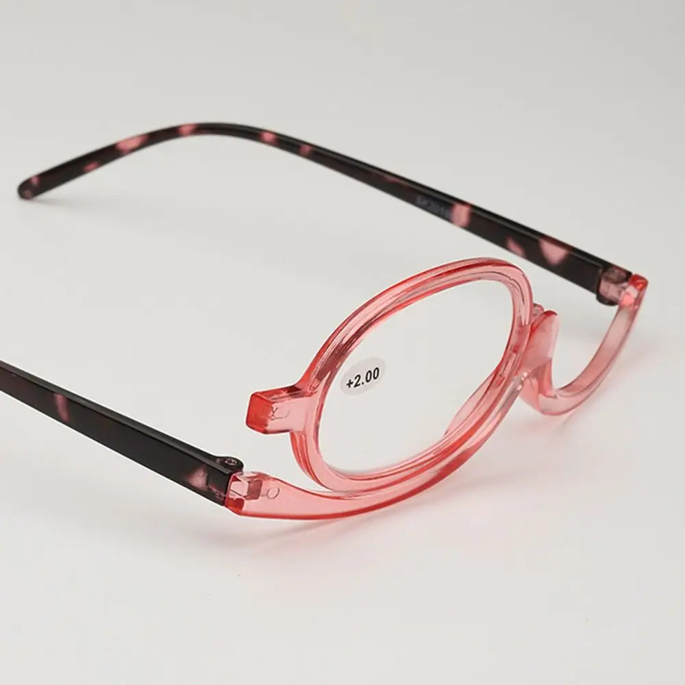 design rotating makeup reading glasses magnifying make