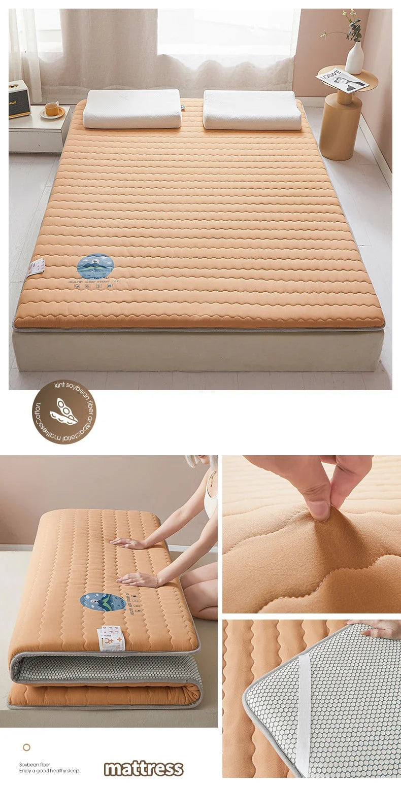 Knitted Skin-friendly Cotton Mattress Household Antibacterial and Mite-free Mattress Student Dormitory Thickened Sleeping Mat