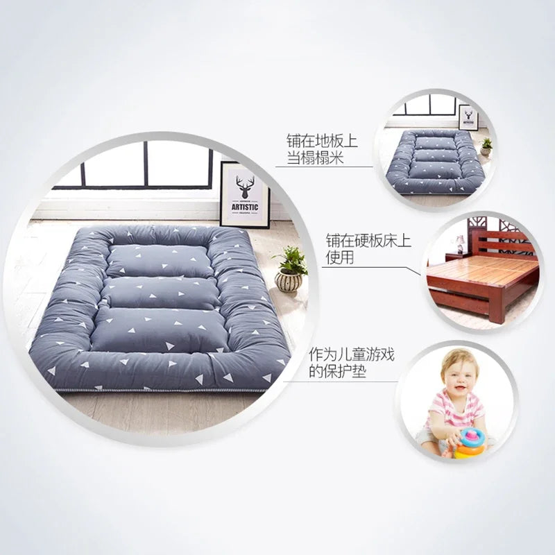 Fashion thickened tatami mattress upholstery floor foldable bed mattress home student dormitory single double sleeping pad mats