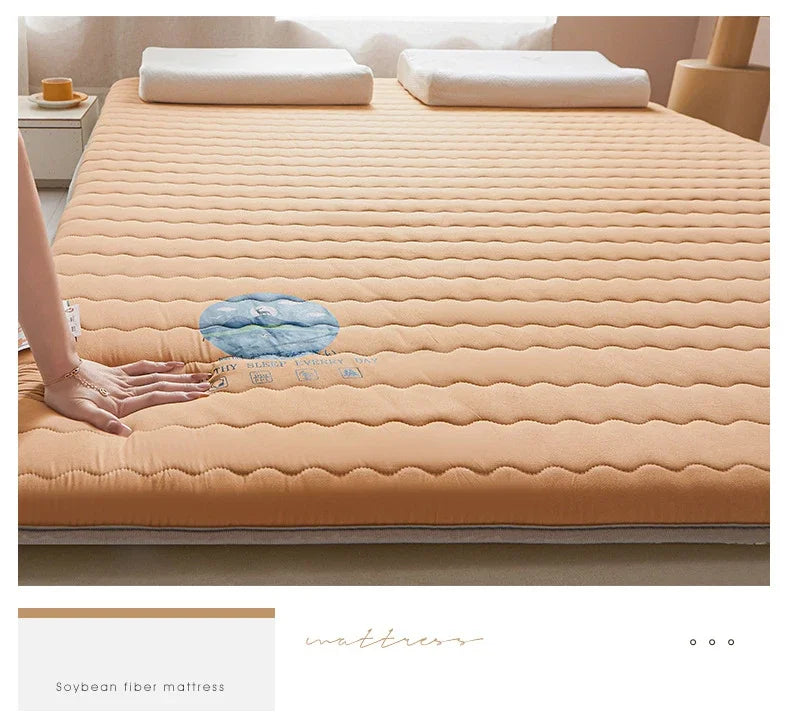 Knitted Skin-friendly Cotton Mattress Household Antibacterial and Mite-free Mattress Student Dormitory Thickened Sleeping Mat