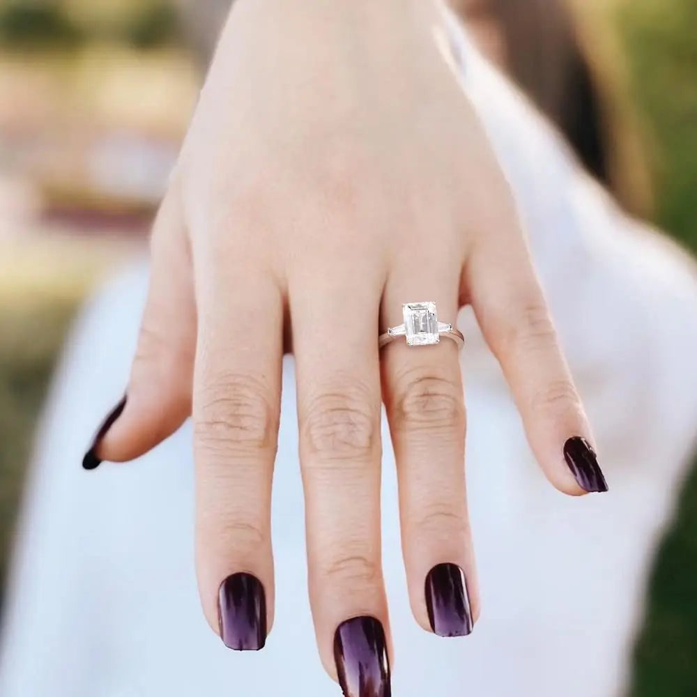 Silver Engagement beautiful Rings.