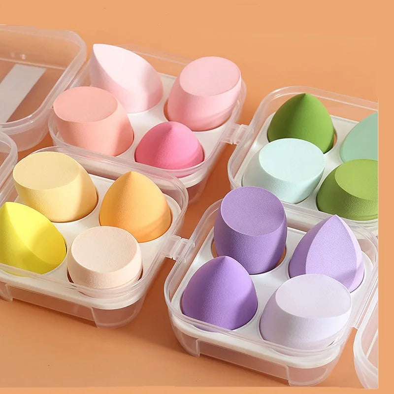 4pcs Makeup Sponge Blender Beauty Egg Cosmetic Puff Soft Foundation.