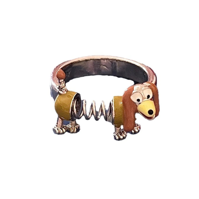 Cartoon Cute Dog Rings for Women.