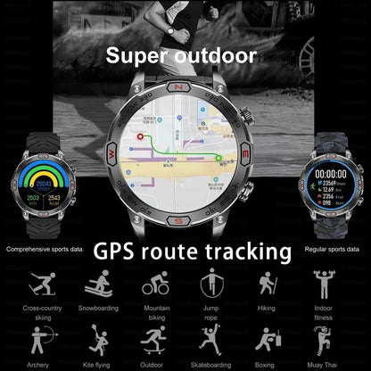 2024 New GPS Truck Outdoor Military Smart Watch.