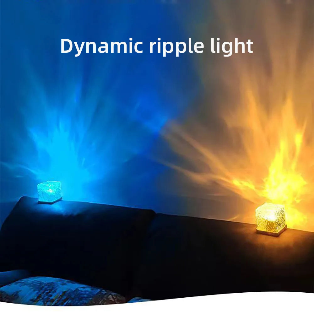 Aurora Borealis Projection Lamp Ocean Atmosphere Lamp Ceiling Starry Night Light Creative Gift for Bedroom Restaurant Decoration