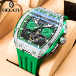 GELATU High Quality Tonneau Men's Watches Waterproof.