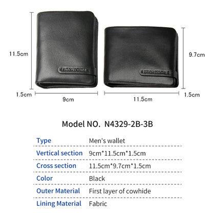 Super Soft Genuine Leather Men Wallet Brand Luxury.