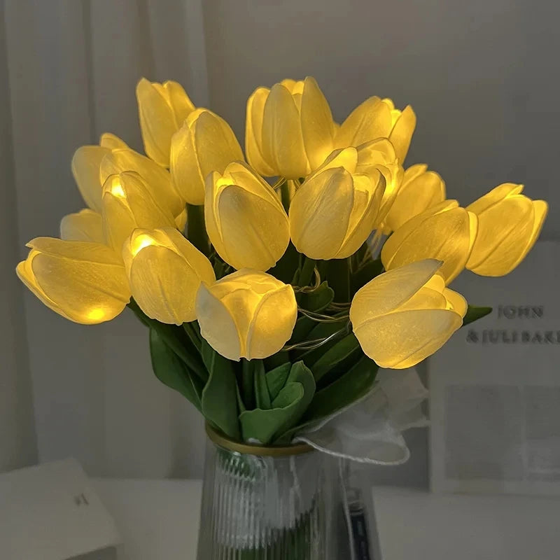 LED Tulips Artificial Flowers Fake Flower.