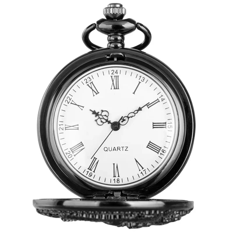 Classic vintage pocket watch fashion hollow carving.