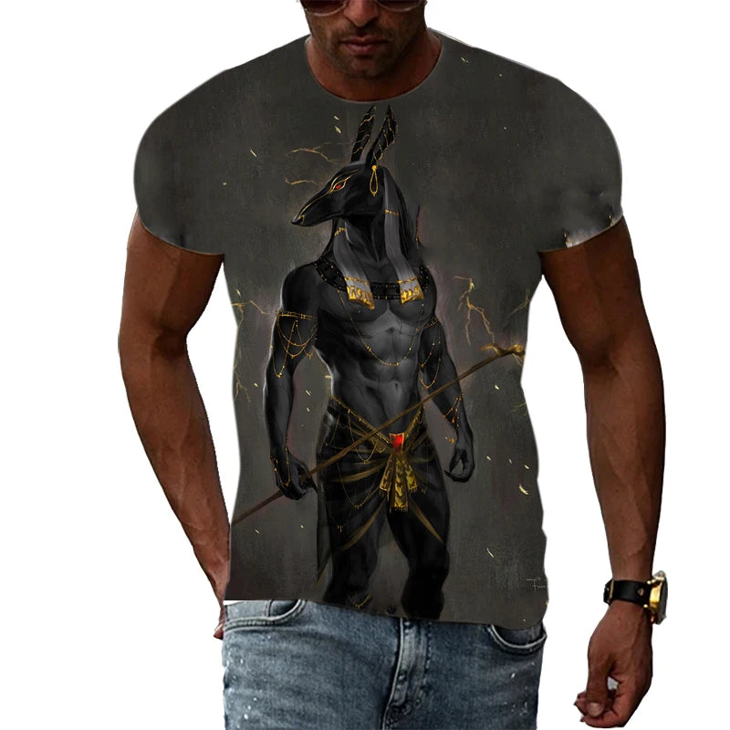 New Fashion Cool Style Anubis 3d Print Men&