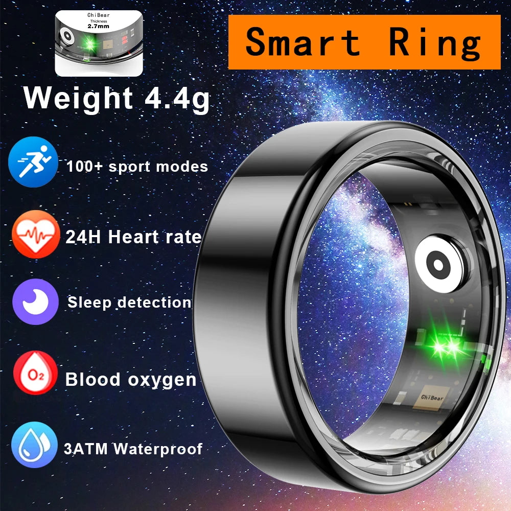 2024 New 5ATM Waterproof Smart Ring.