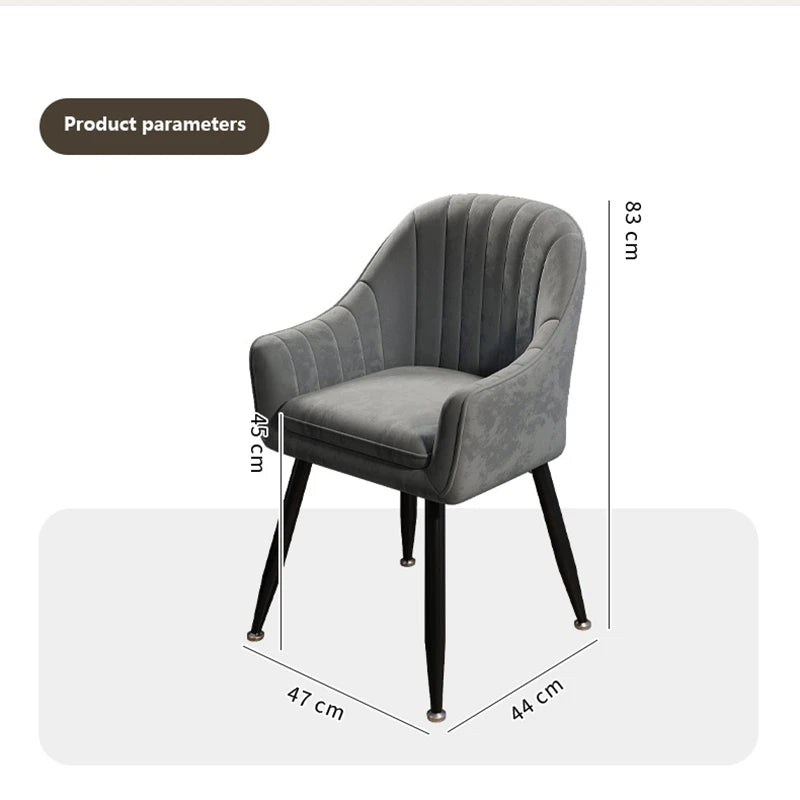 Restaurant Nordic Dining Chair Modern Banquet Balcony Dining Chair Luxury Comfortable Sillas Comedor Home Furniture BL50DC