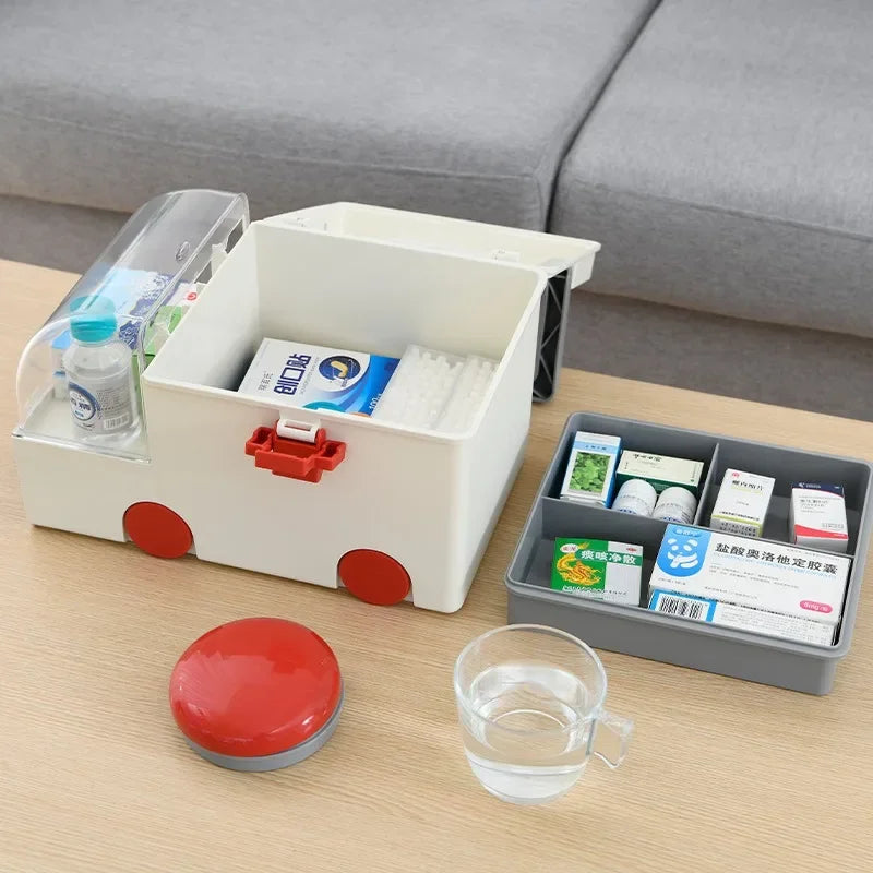 Multifunctional Ambulance Medicine Box Large Capacity.