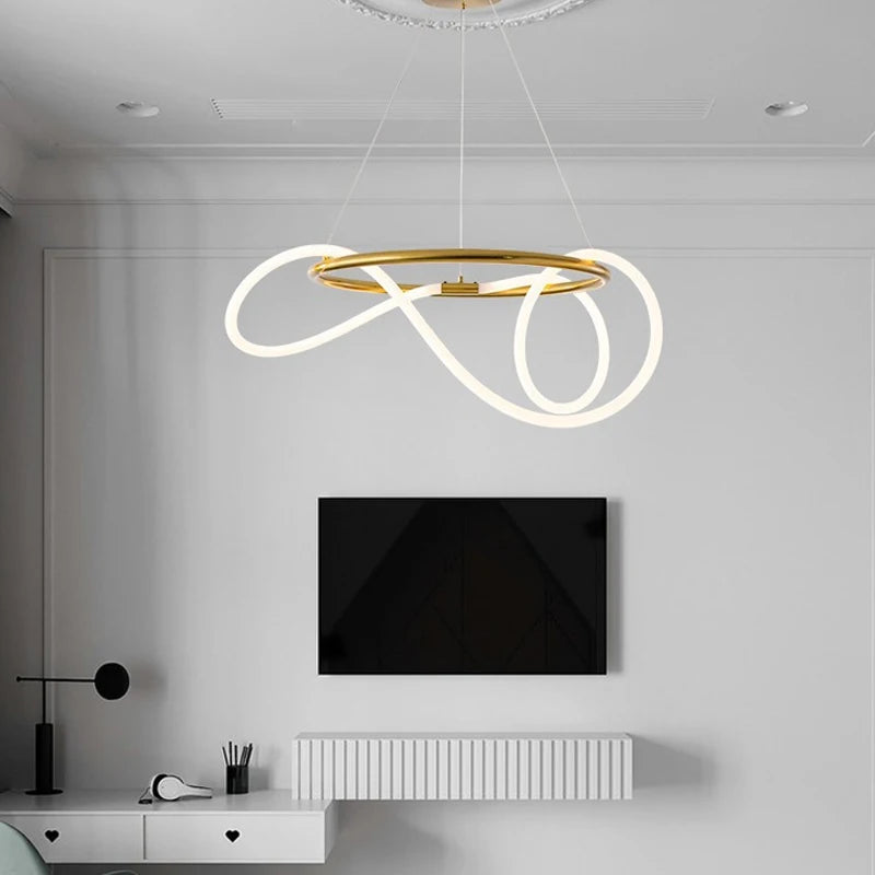 Product Description: Luxury Hanging Light Hose LED Pendant Chandelier.