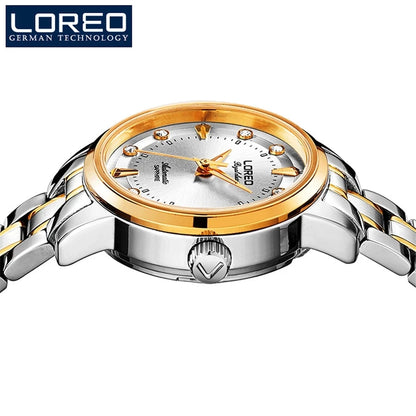 LOREO Original Diamond Dial Seagull Automatic Mechanical Watch.