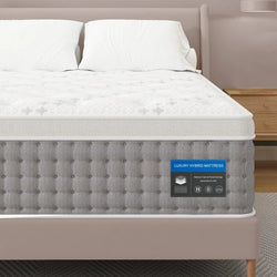 King Mattress 12 Inch - Hotel-Collection Hybrid Mattress Pain Relief - Deep Sleep Firm Mattress Extra Lumbar Support