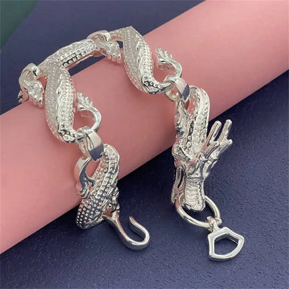 New Arrival 925 Sterling Silver Dragon Bracelet