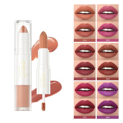 10 Colors 2 in 1 Matte Lipstick Lip.