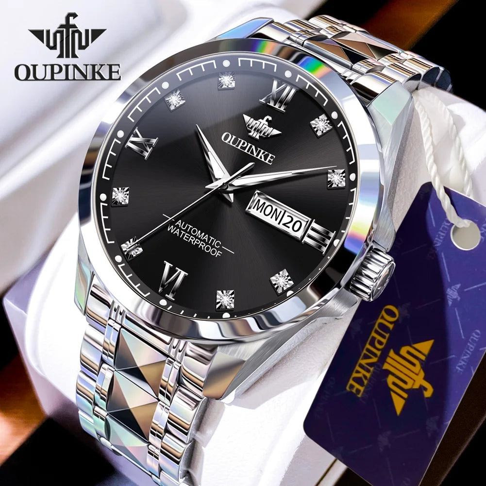 OUPINKE 3262 Couple Watches for Men Women Dual Calendar Display Waterproof Lover Wristwatch Luxury Brand Original Couple Watch