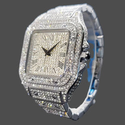 Watch For Women Men Diamond Quartz Watches.