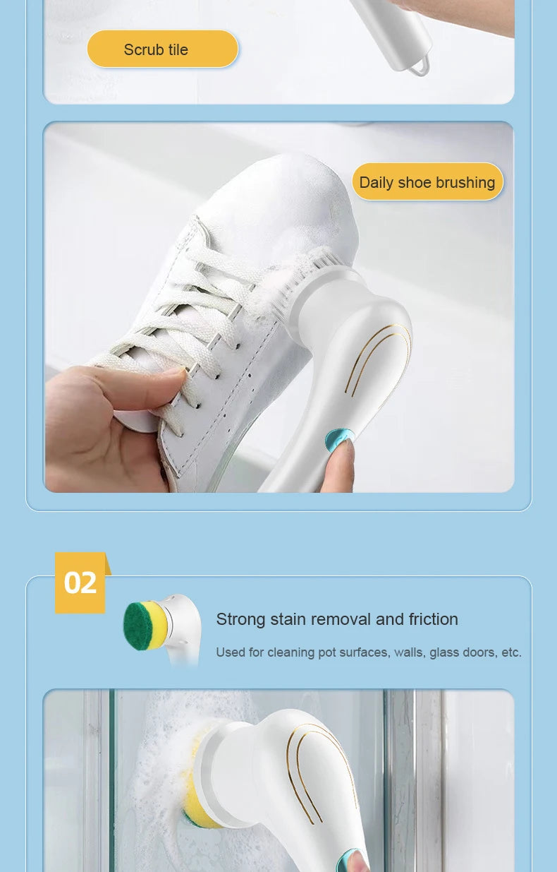 Electric Cleaning Brush Charging Multifunctional.