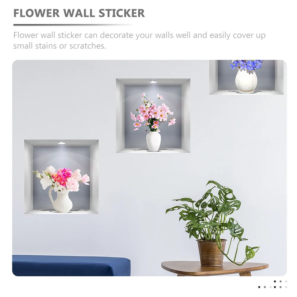 Dimensional Simulation Window Flower Wall Stickers!