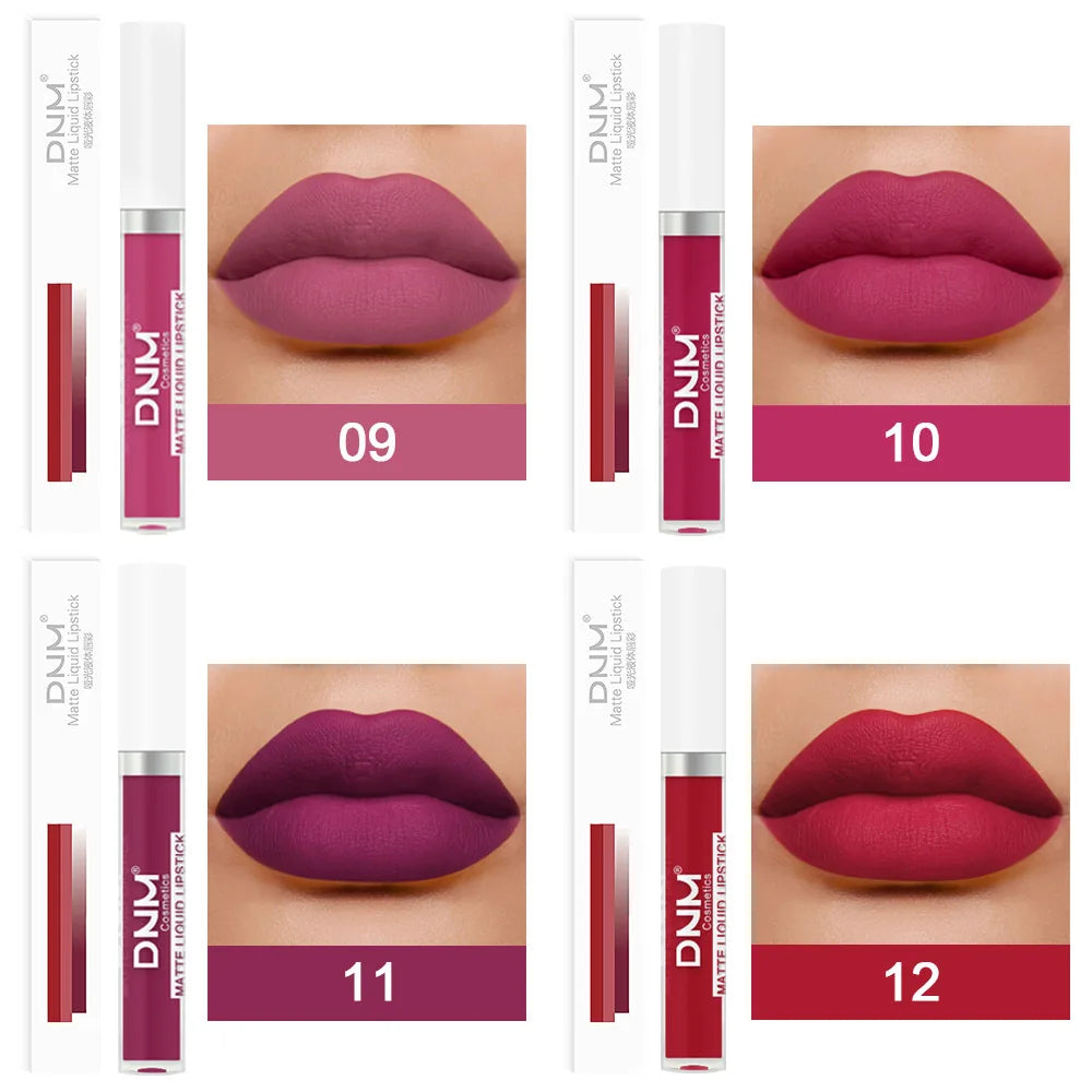 18 Colors Matte Velvet Lip Glaze Waterproof Long-Lasting Not Easy To Fade Lip Gloss Lipstick Waterproof Makeup Cosmetic Tool